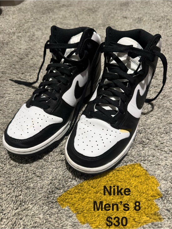 Nike Other - Nike Black & White High-Top Sneakers